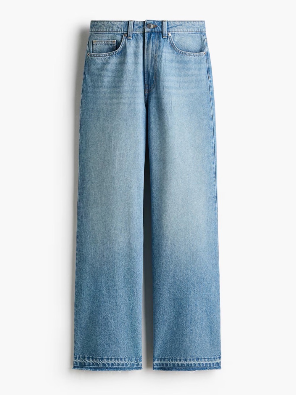 H&M Wide High Jeans Wide Leg Jeans Blue US 10